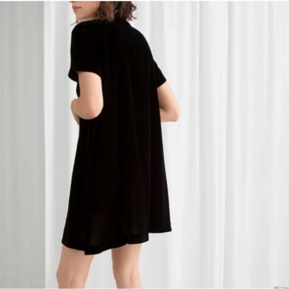 & Other Stories Velour A-Line Dress - Picture 2 of 7